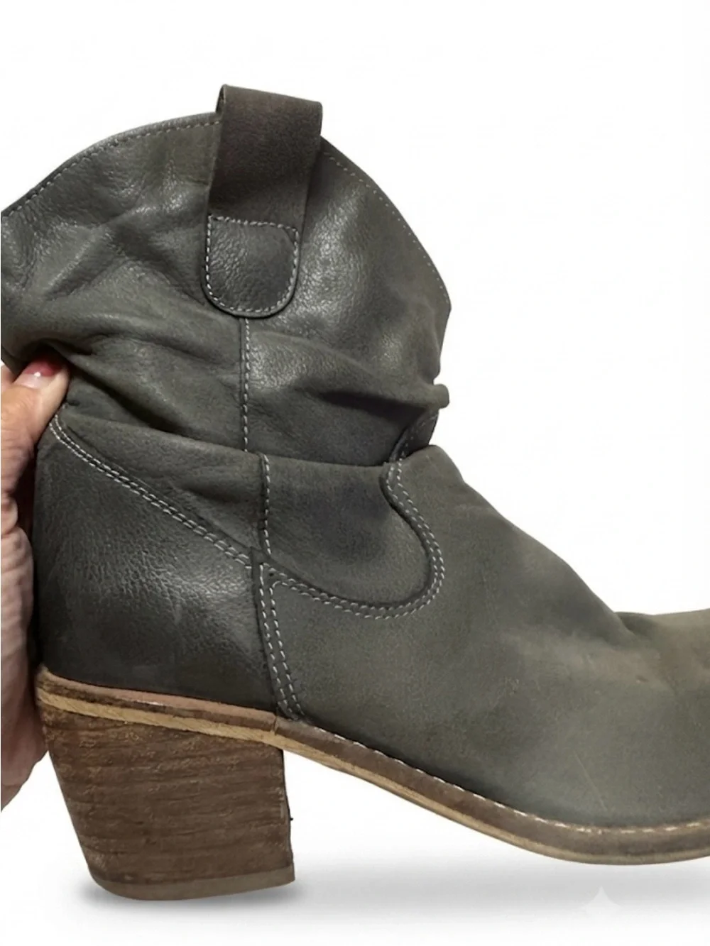 Apology Charcoal Western Ankle Boots – Women’s Size 6